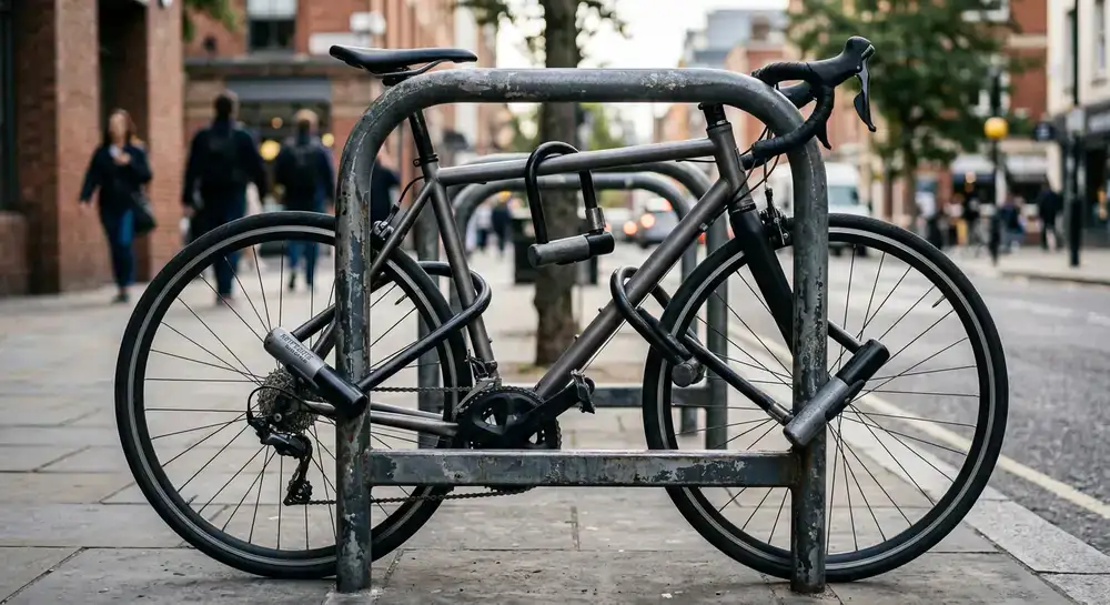 Hardened steel bicycle U-locks
